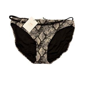 NWT Andie Swim  - The Riviera Bikini Bottom in Snake